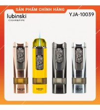 Hột Quẹt Bật Lửa Khò 1 Tia Lubinski YJA10039 Kiêm Giá Gác Cigar Có Đục Cigar Cao Cấp - Nhiều Màu